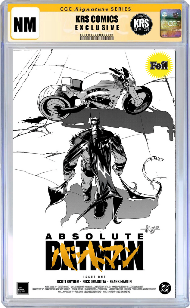 ABSOLUTE BATMAN #1 FOURTH PRINT FOIL JAVIER FERNANDEZ EXCLUSIVE OPTIONS