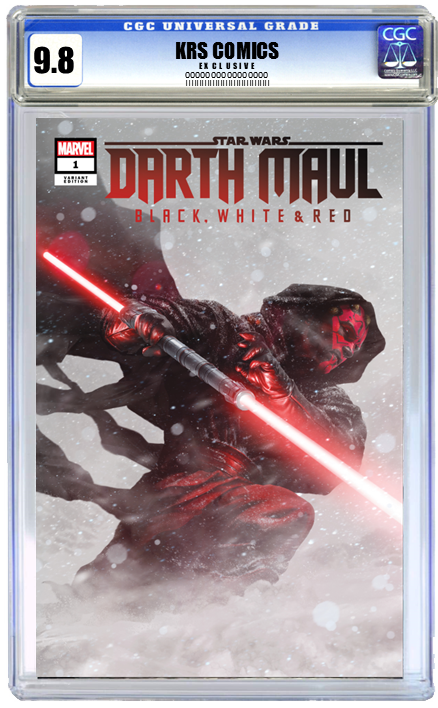STAR WARS DARTH MAUL BLACK WHITE & RED #1 RAHZZAH EXCLUSIVE OPTIONS