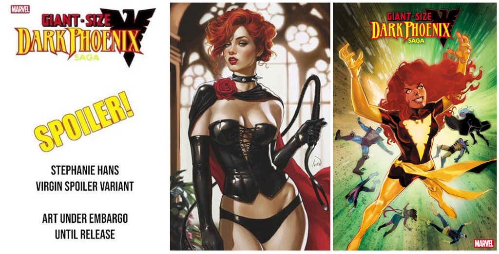 GIANT-SIZE DARK PHOENIX SAGA #1 STEPHANIE HANS EXCLUSIVE PLUS 1:50 AND 1:25 SET