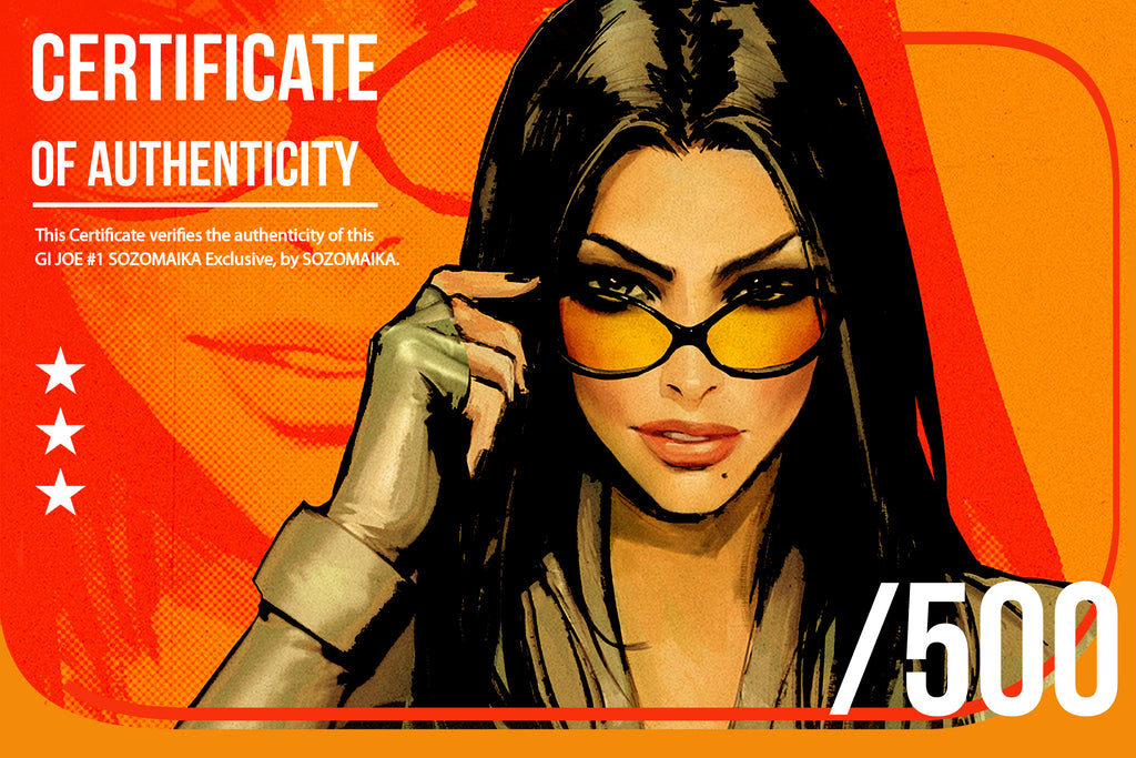 GI JOE #1 SOZOMAIKA STORE VIRGIN FOIL EXCLUSIVE OPTIONS