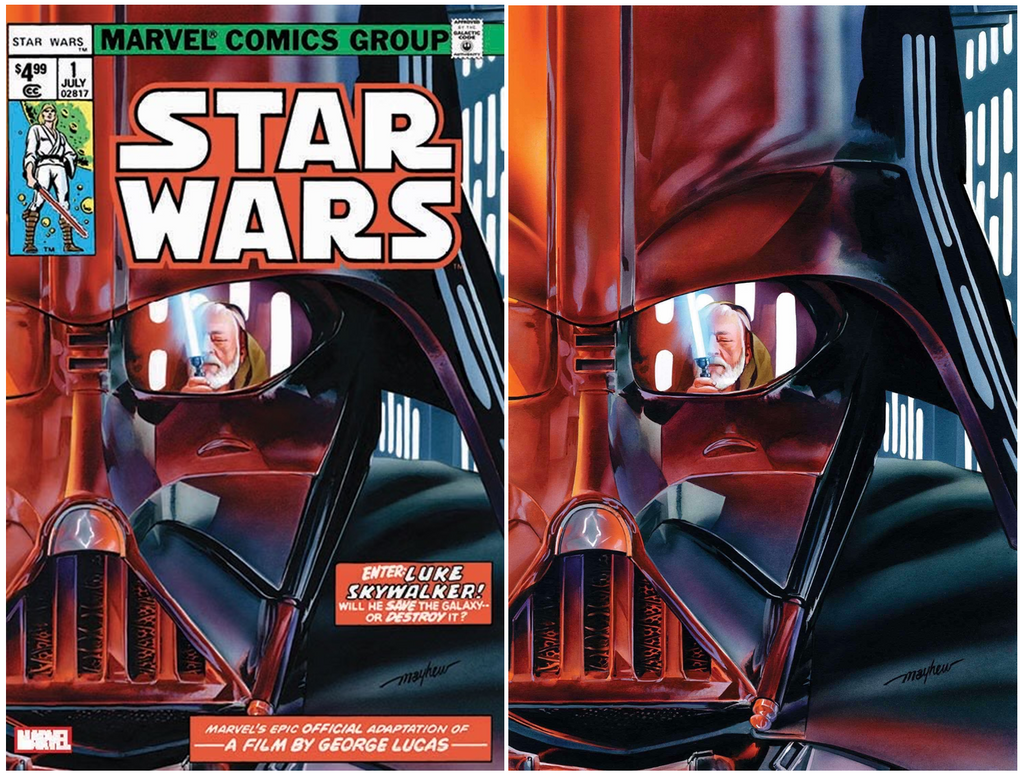 STAR WARS #1 2025 FACSIMILE MIKE MAYHEW EXCLUSIVE OPTIONS
