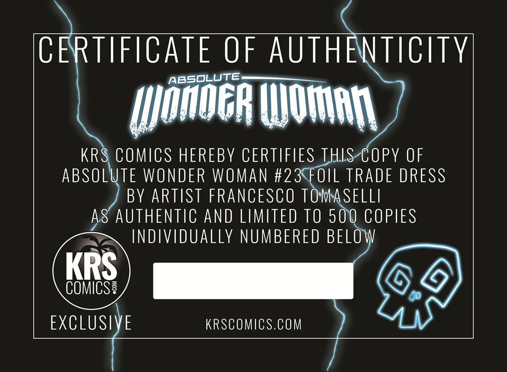 ABSOLUTE WONDER WOMAN #23 FRANCESCO TOMASELLI EXCLUSIVE