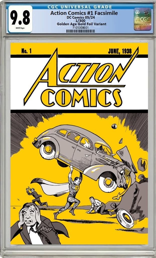 ACTION COMICS #1 GOLDEN AGE CGC 9.8 FOIL ULTIMATE EDITION