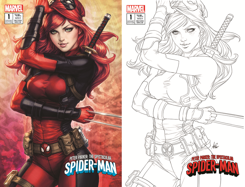 PETER PARKER SPECTACULAR SPIDER-MAN #1 KRS COMICS STANLEY "ARTGERM" LAU EXCLUSIVE