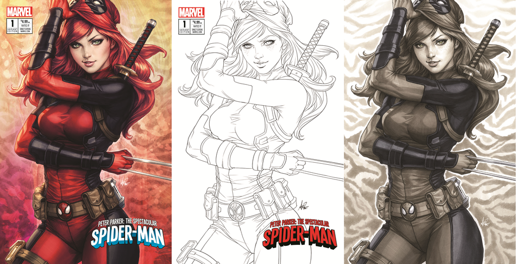 PETER PARKER SPECTACULAR SPIDER-MAN #1 KRS COMICS STANLEY "ARTGERM" LAU EXCLUSIVE