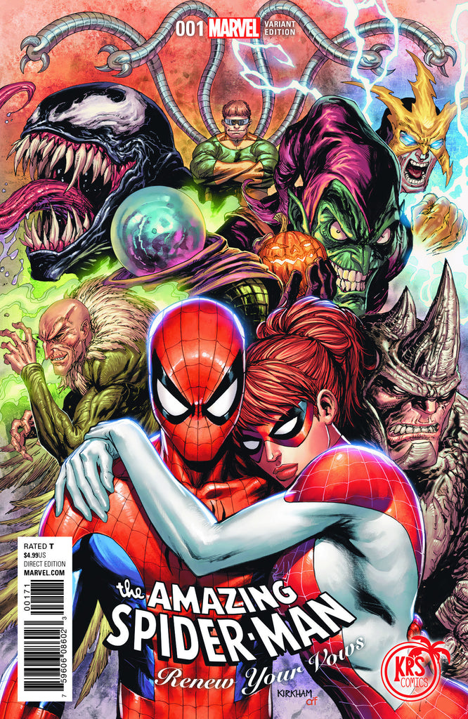 AMAZING SPIDER-MAN RENEW YOUR VOWS #1 KRS COMICS EXCLUSIVE TYLER KIRKHAM VARIANTS
