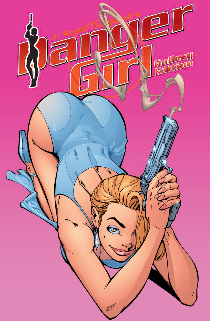 J SCOTT CAMPBELL DANGER GIRL GALLERY EDITION SMOKING GUN PINK VARIANT