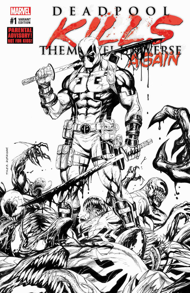 DEADPOOL KILLS THE MARVEL UNIVERSE AGAIN #1 TYLER KIRKHAM KRS COMICS "VENOMIZE THIS" EXCLUSIVE
