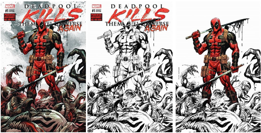 DEADPOOL KILLS THE MARVEL UNIVERSE AGAIN #1 TYLER KIRKHAM KRS COMICS "VENOMIZE THIS" EXCLUSIVE