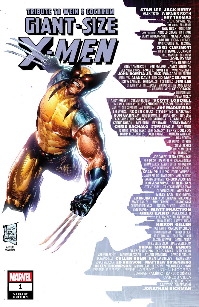 GIANT SIZE X-MEN TRIBUTE WEIN COCKRUM #1 PHILIP TAN SKYLINE VARIANT OPTIONS