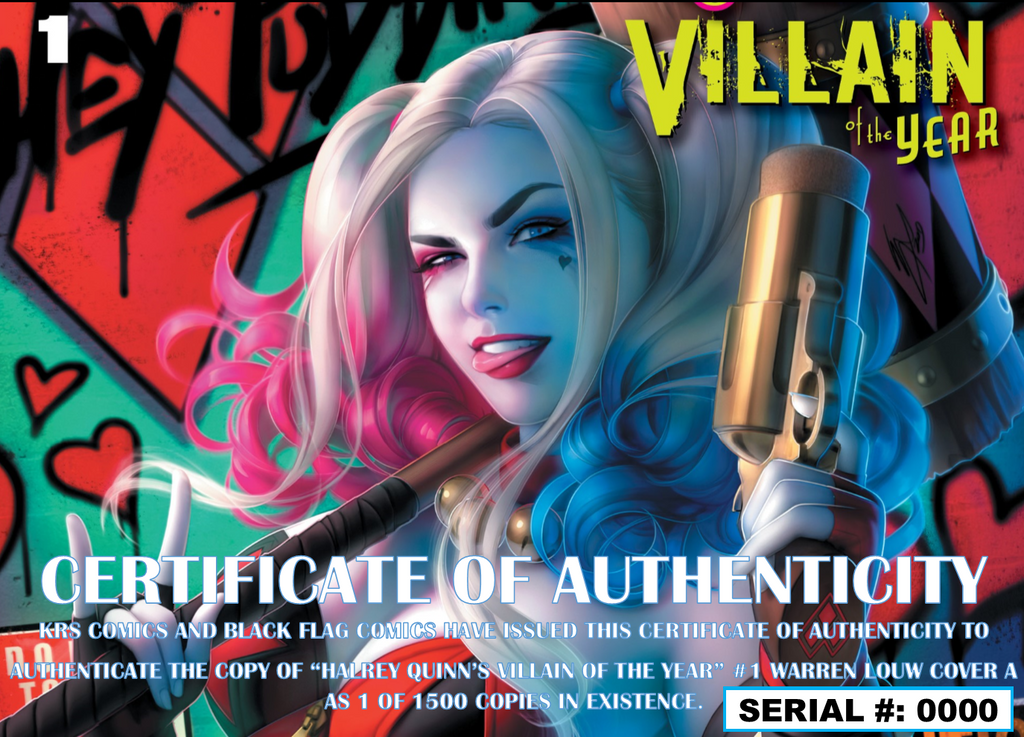 HARLEY QUINN VILLAIN OF THE YEAR #1 WARREN LOUW VARIANT OPTIONS