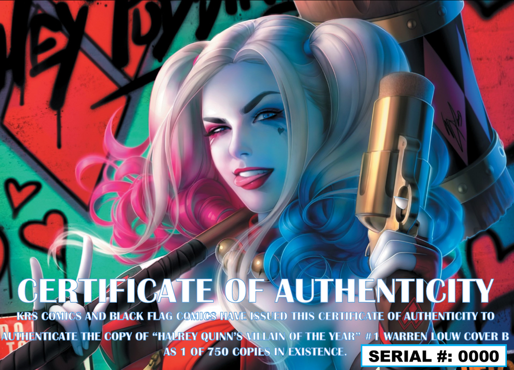 HARLEY QUINN VILLAIN OF THE YEAR #1 WARREN LOUW VARIANT OPTIONS