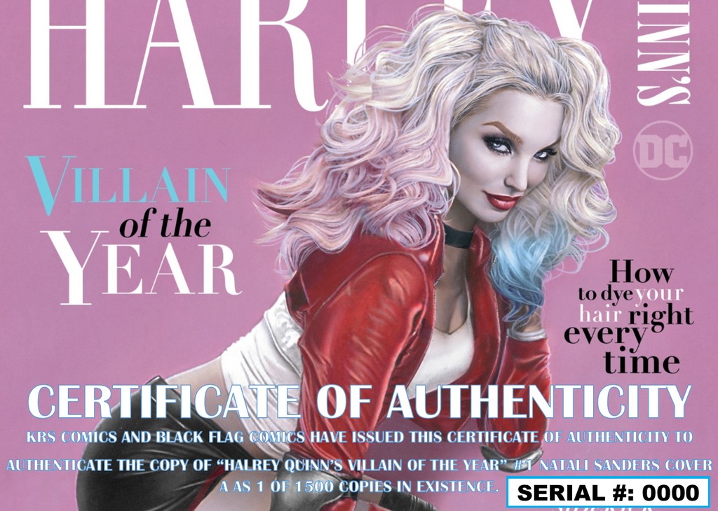 HARLEY QUINN VILLAIN OF THE YEAR #1 NATALI SANDERS VARIANT OPTIONS