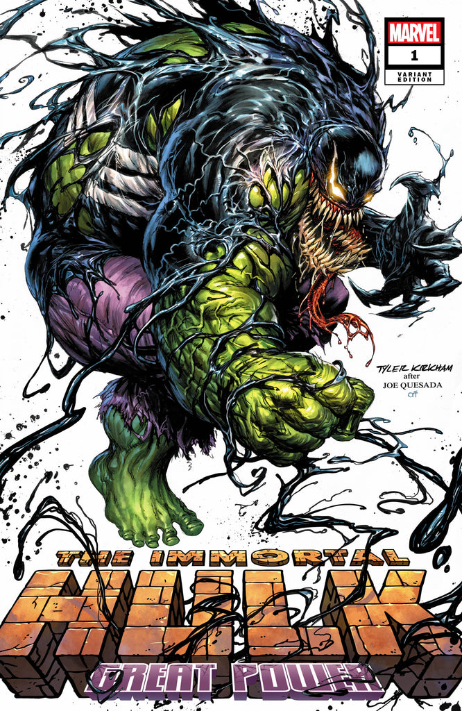 IMMORTAL HULK GREAT POWER #1 TYLER KIRKHAM OPTIONS