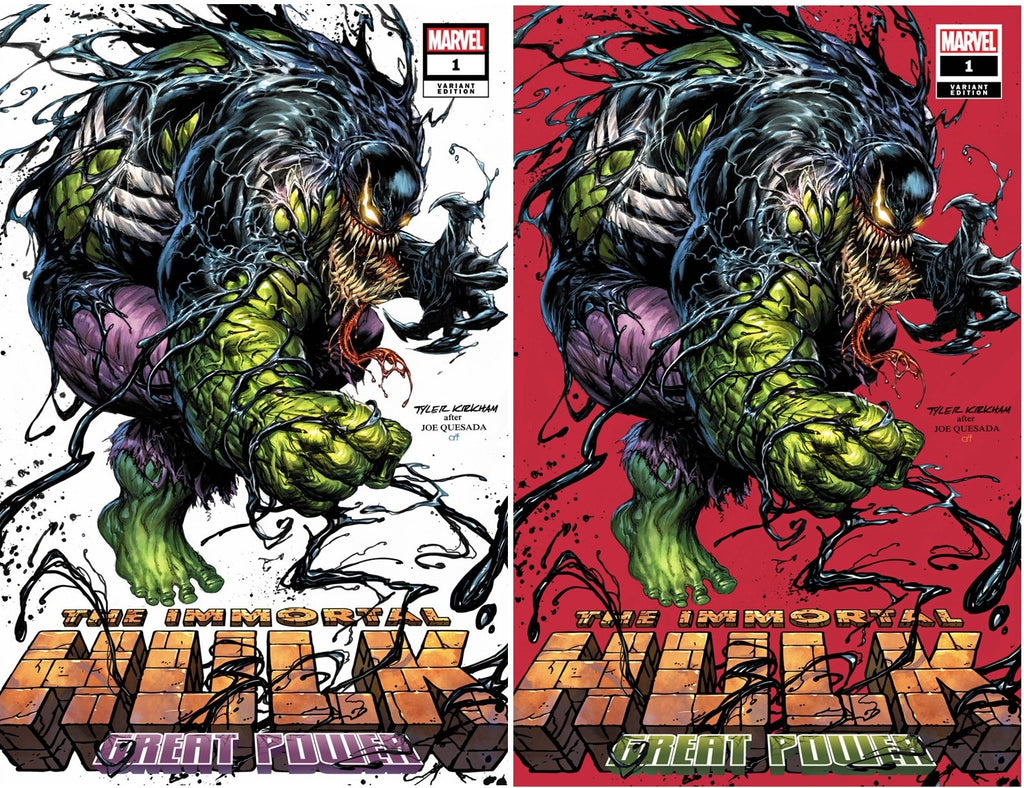 IMMORTAL HULK GREAT POWER #1 TYLER KIRKHAM OPTIONS