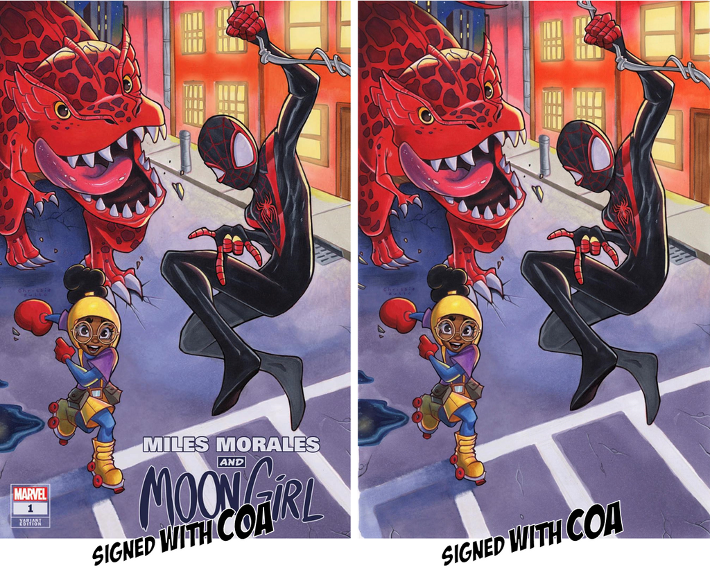 MILES MORALES & MOON GIRL #1 CHRISSIE ZULLO LTD EXCLUSIVE OPTIONS