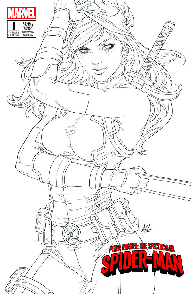 PETER PARKER SPECTACULAR SPIDER-MAN #1 KRS COMICS STANLEY "ARTGERM" LAU EXCLUSIVE