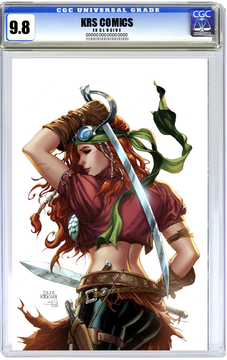 LEGENDERRY RED SONJA #1 (OF 5) TYLER KIRKHAM WHITE VIRGIN VARIANT