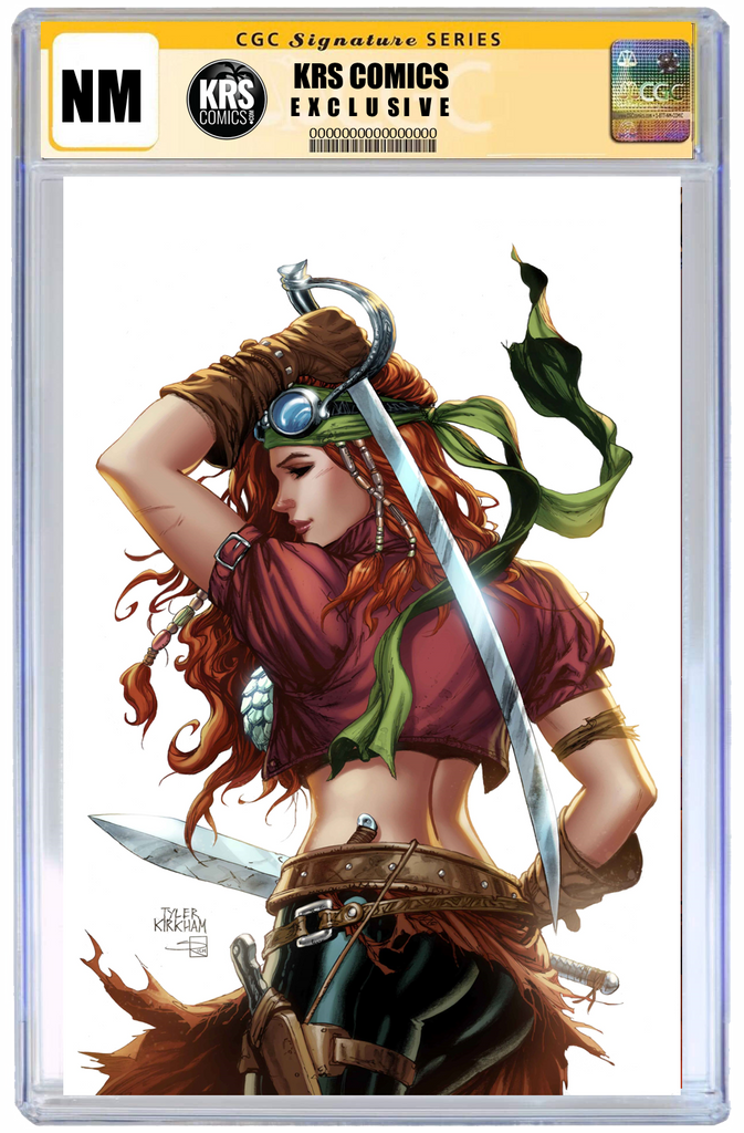 LEGENDERRY RED SONJA #1 (OF 5) TYLER KIRKHAM WHITE VIRGIN VARIANT