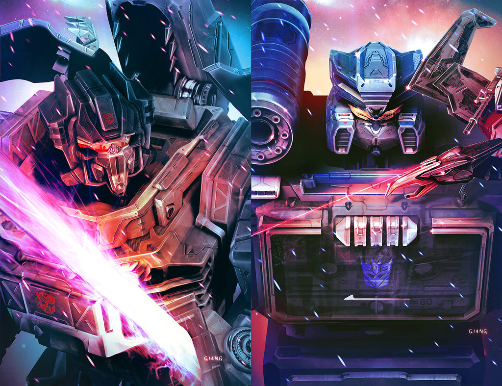 TRANSFORMERS 84 #2 JOHN GIANG GRIMLOCK AND SOUNDWAVE EXCLUSIVE VARIANT SET
