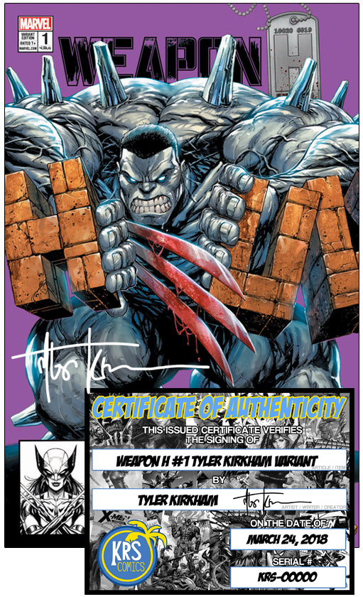 WEAPON H #1 TYLER KIRKHAM VARIANTS