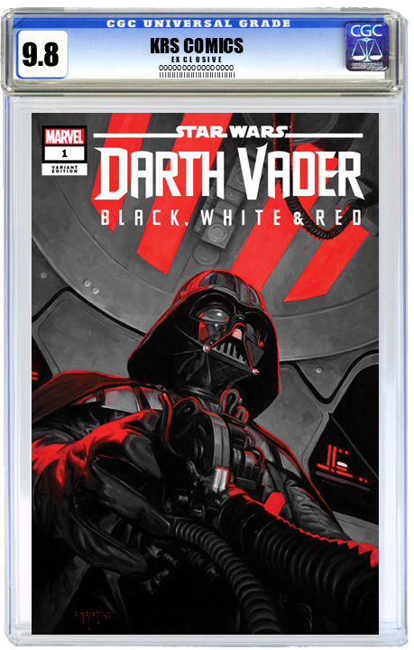 STAR WARS DARTH VADER BLACK WHITE AND RED #1 E.M. GIST EXCLUSIVE OPTIONS