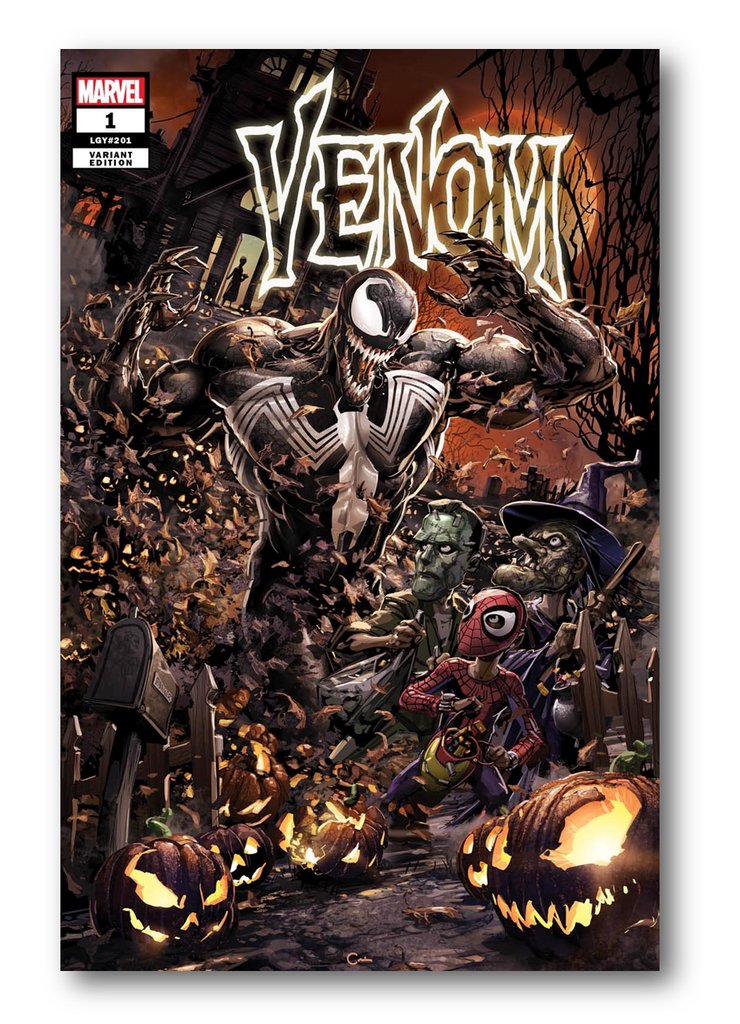 VENOM #1 CLAYTON CRAIN HALLOWEEN EXCLUSIVE OPTIONS