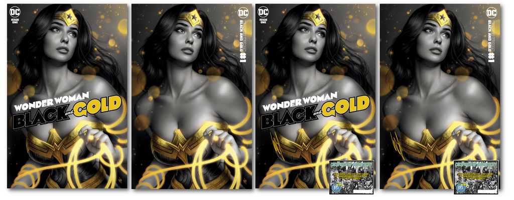 WONDER WOMAN BLACK & GOLD #1 (OF 6) INC WARREN LOUW EXCLUSIVE OPTIONS