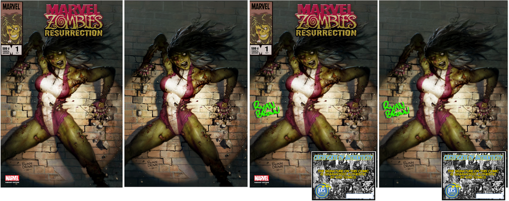 MARVEL ZOMBIES RESURRECTION #1 (OF 4) RYAN BROWN VARIANT OPTIONS