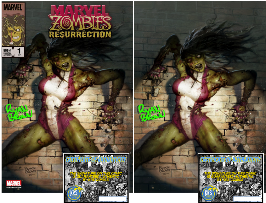 MARVEL ZOMBIES RESURRECTION #1 (OF 4) RYAN BROWN VARIANT OPTIONS