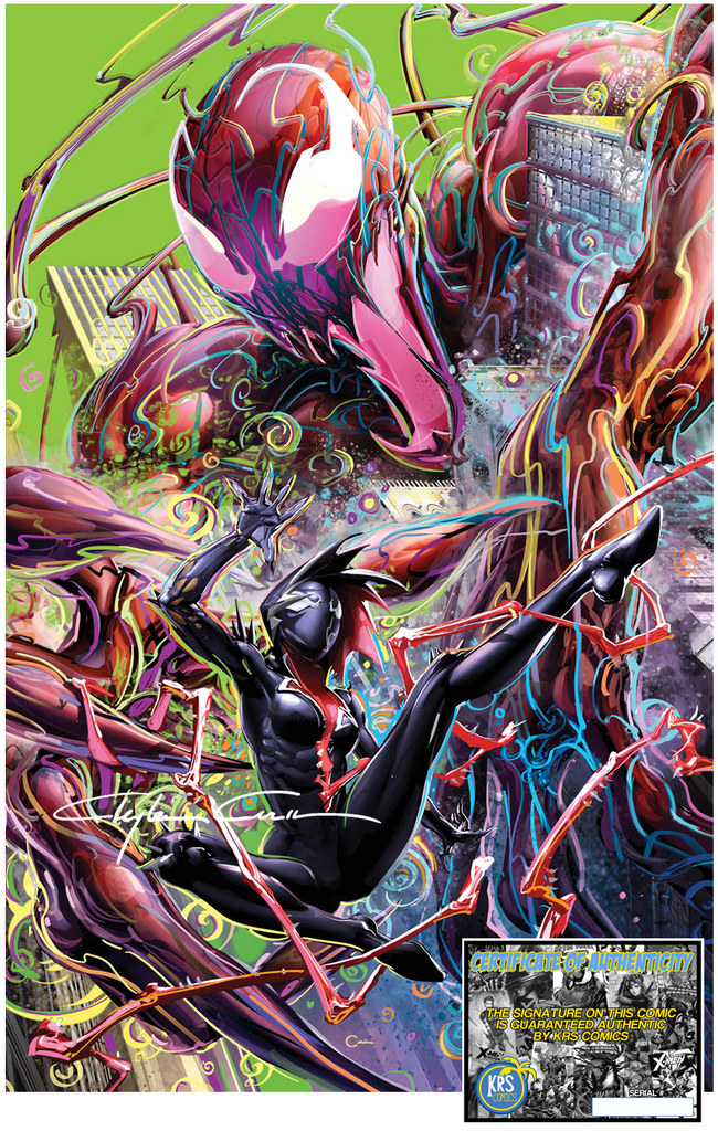 KING IN BLACK GWENOM VS CARNAGE #2 (OF 3) CLAYTON CRAIN BLACK LIGHT VARIANT OPTIONS