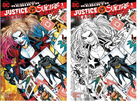 JUSTICE LEAGUE VS. SUICIDE SQUAD #1 KRS COMICS EXCLUSIVE JONBOY MEYERS VARIANTS