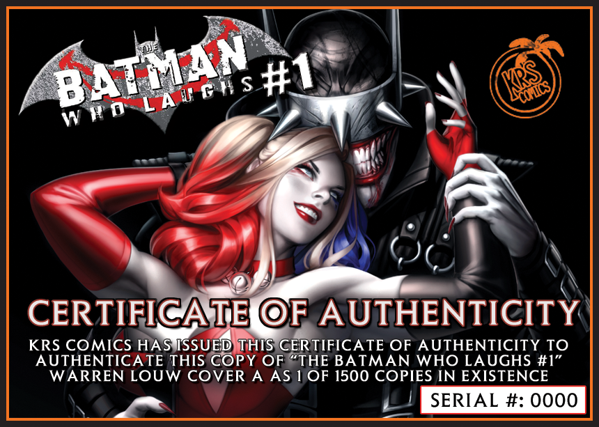 BATMAN WHO LAUGHS #1 (OF 6) WARREN LOUW VARIANT OPTIONS
