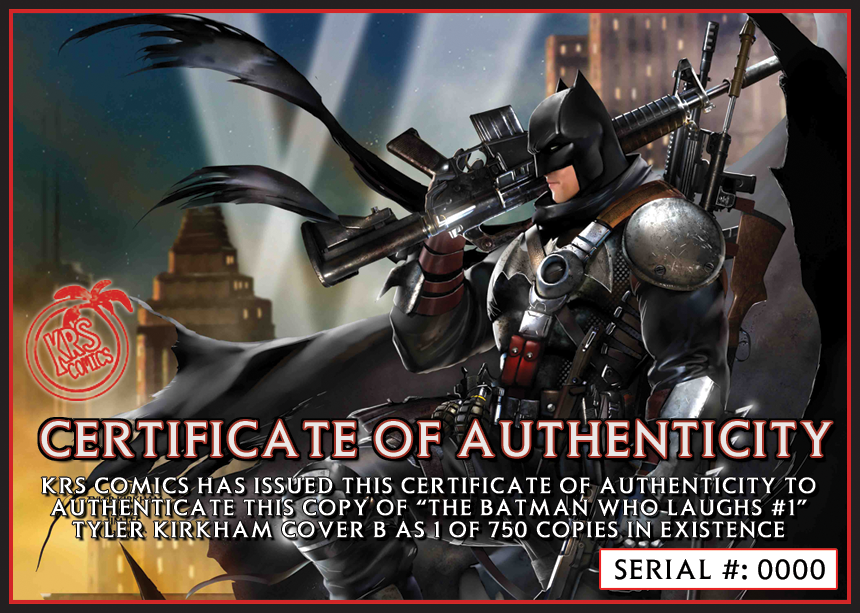 BATMAN WHO LAUGHS #1 (OF 6) TYLER KIRKHAM VARIANT OPTIONS