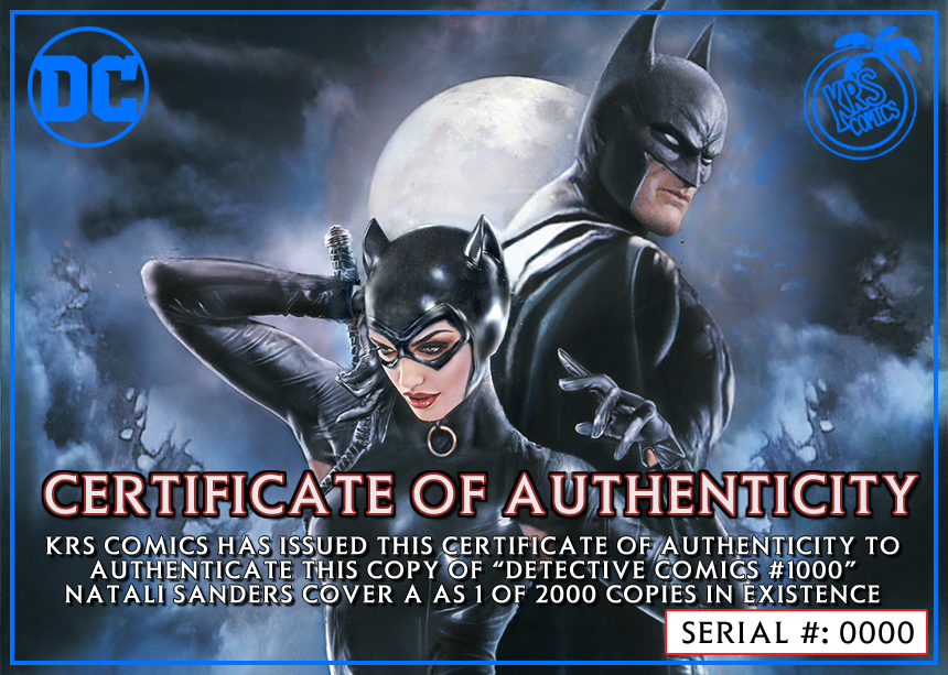 DETECTIVE COMICS #1000 NATALI SANDERS VARIANT OPTIONS