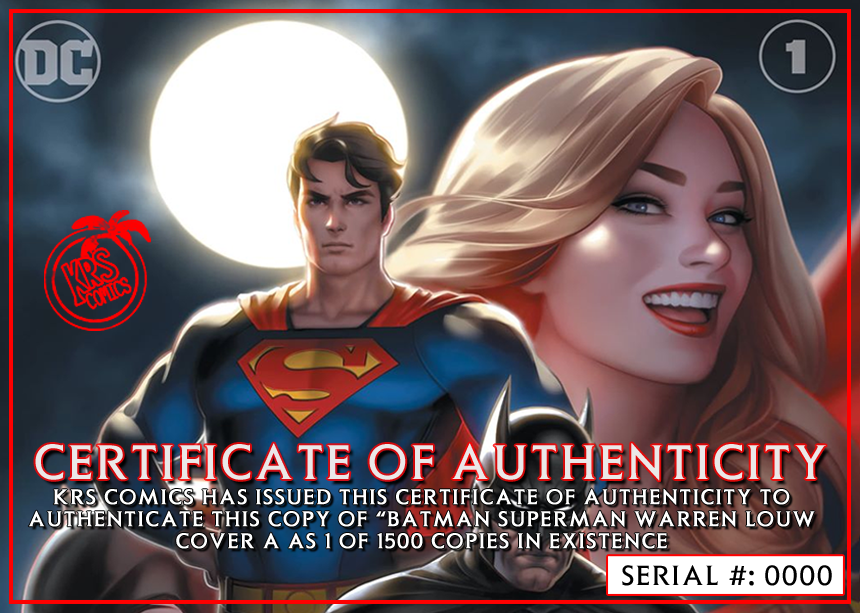 BATMAN SUPERMAN #1 WARREN LOUW EXCLUSIVES