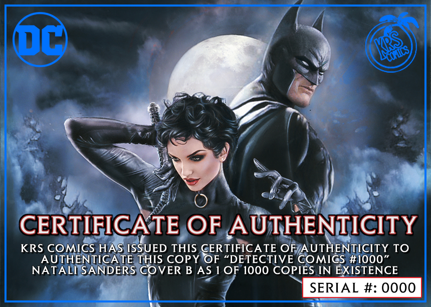 DETECTIVE COMICS #1000 NATALI SANDERS VARIANT OPTIONS