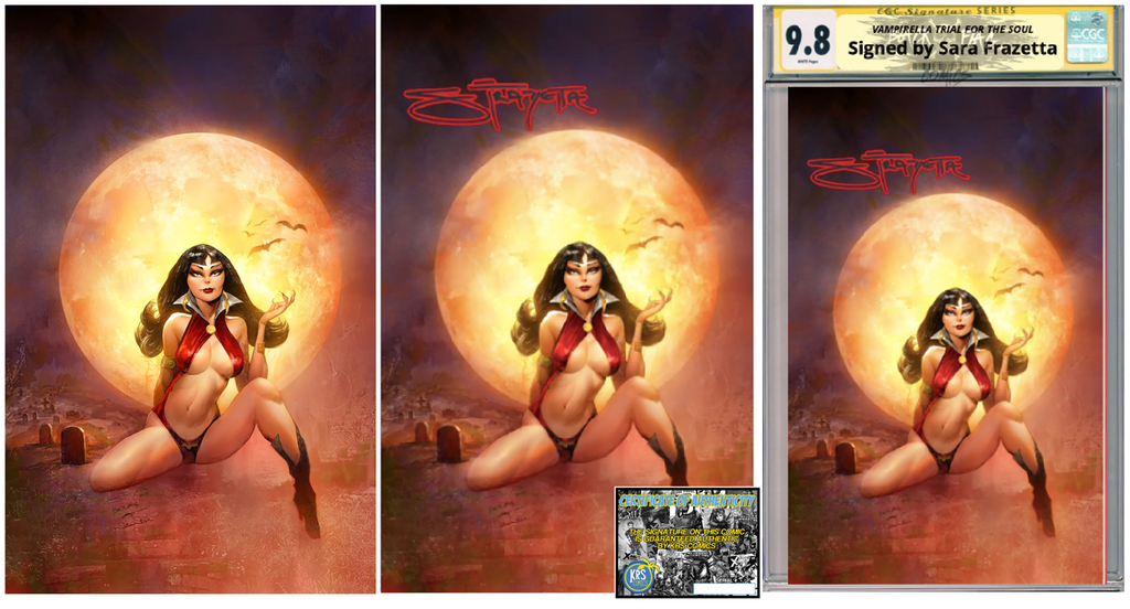 VAMPIRELLA TRIAL OF THE SOUL ONE SHOT SARA FRAZETTA VARIANT OPTIONS