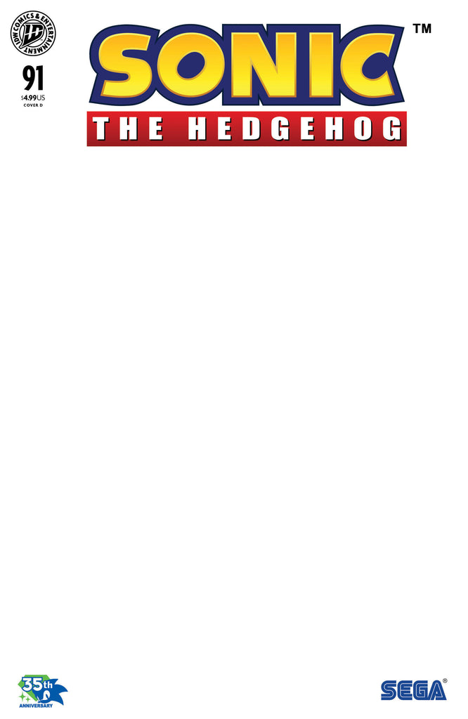 SONIC THE HEDGEHOG #91 - BLANK (10/28/2026)