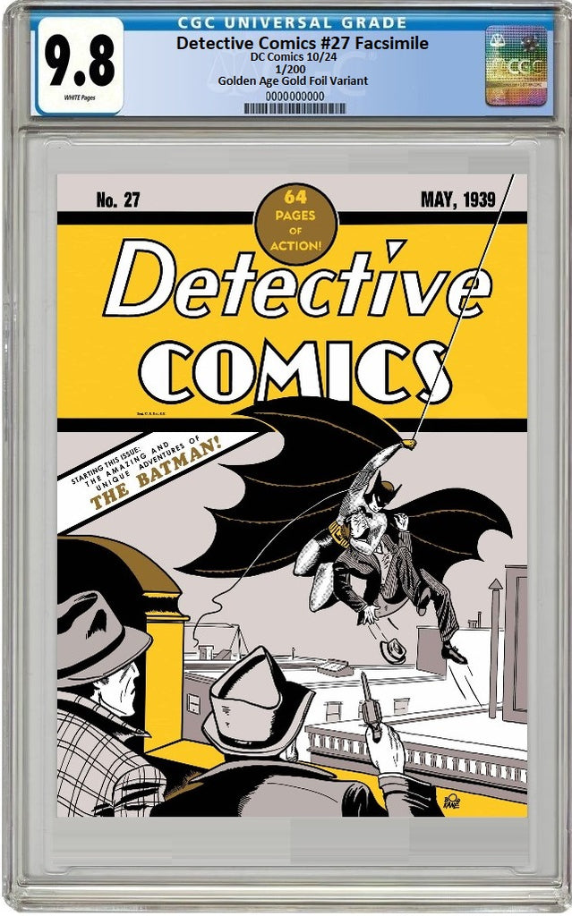 DETECTIVE COMICS #27 GOLDEN AGE CGC 9.8 FOIL ULTIMATE EDITION