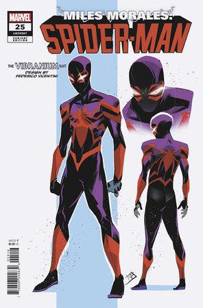 MILES MORALES SPIDER-MAN #25 FEDERICO VICENTINI 1:10 DESIGN VAR (10/16/2024)