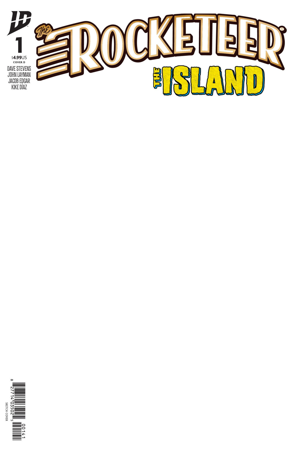ROCKETEER: THE ISLAND #1 - COVER D - BLANK (02/25/2026)
