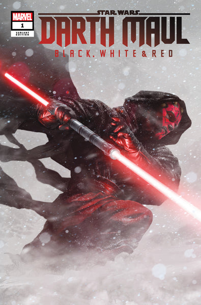 STAR WARS DARTH MAUL BLACK WHITE & RED #1 RAHZZAH  EXCLUSIVE OPTIONS