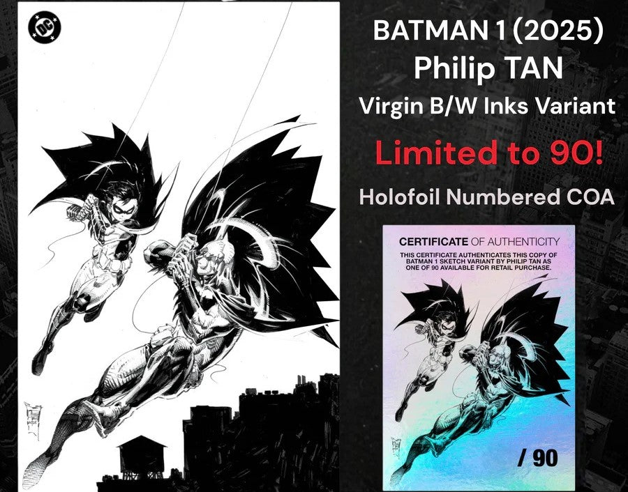 BATMAN #1 PHILIP TAN SKETCH LTD 90 NYCC EXCLUSIVE OPTIONS – KRS Comics LLC