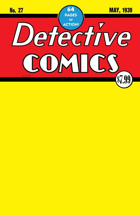 DETECTIVE COMICS #27 (OF 1) - 2026 FACSIMILE - BLANK (08/05/2026)