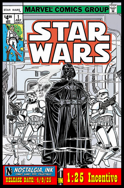 STAR WARS #1 - JERRY ORDWAY - 2025 FACSIMILE (1:25) (04/09/2025)