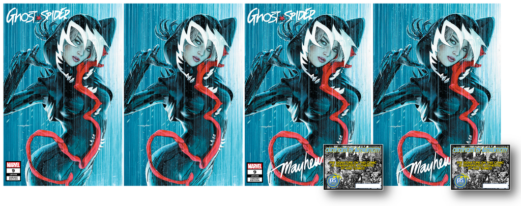 GHOST-SPIDER #9 MIKE MAYHEW VARIANT OPTIONS