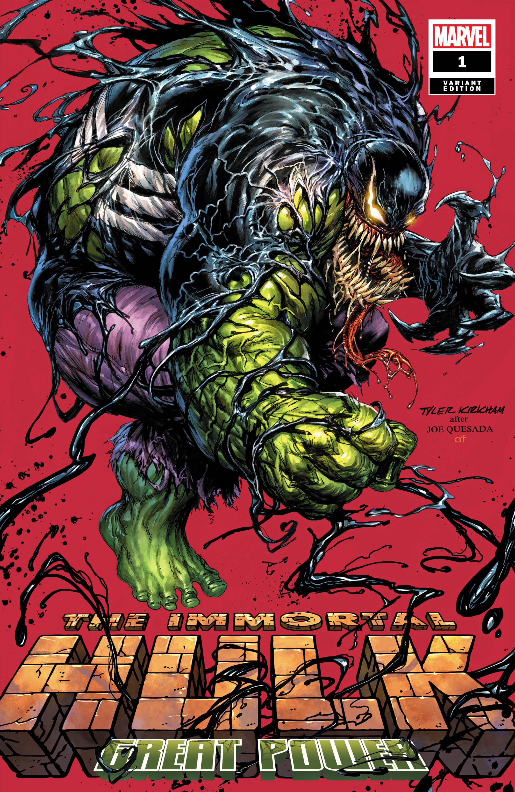 IMMORTAL HULK GREAT POWER #1 TYLER KIRKHAM OPTIONS – KRS Comics LLC